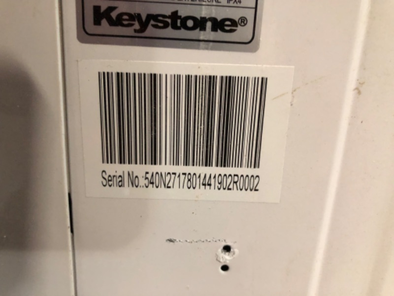 Photo 11 of ***NONREFUNDABLE - THIS SALE FINAL -  PARTS ONLY - SEE COMMENTS***
 Keystone 14,000 BTU Wall Mounted Air Conditioner with Supplemental Heat and Dehumidifier Function, 230V, Wall AC for Living Room and Large Rooms up to 700 Sq.Ft., Quiet, High Efficiency A