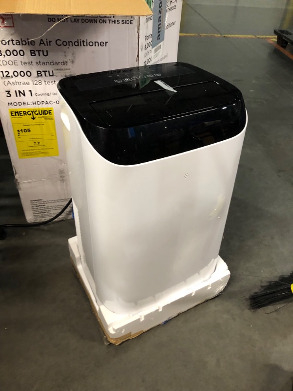 Photo 8 of ***DAMAGED - UNTESTED - SEE COMMENTS***
12,000 BTU Portable Air Conditioner Cools Up to 500 Sq.Ft, 3-IN-1 Energy Efficient Portable AC Unit with Remote Control & Installation Kits for Large Room, Campervan, Office, Temporary Space