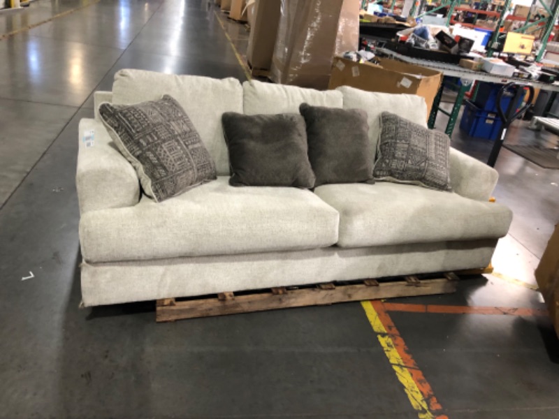 Photo 1 of ***TRUCK/TRAILER PICKUP ONLY - NO PACKAGING - SEE COMMENTS***
Signature Design by Ashley Caretti Contemporary Sofa with Accent Pillows, Beige, 40"D x 94"W x 38"H