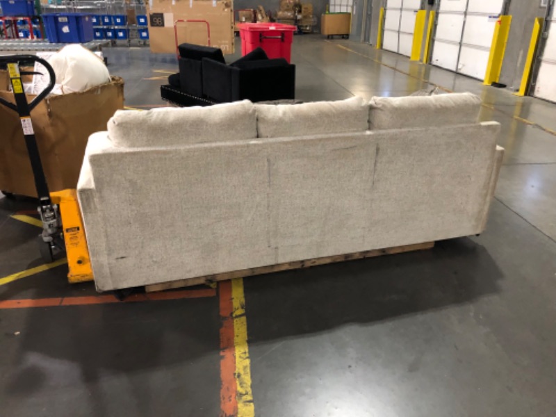 Photo 3 of ***TRUCK/TRAILER PICKUP ONLY - NO PACKAGING - SEE COMMENTS***
Signature Design by Ashley Caretti Contemporary Sofa with Accent Pillows, Beige, 40"D x 94"W x 38"H