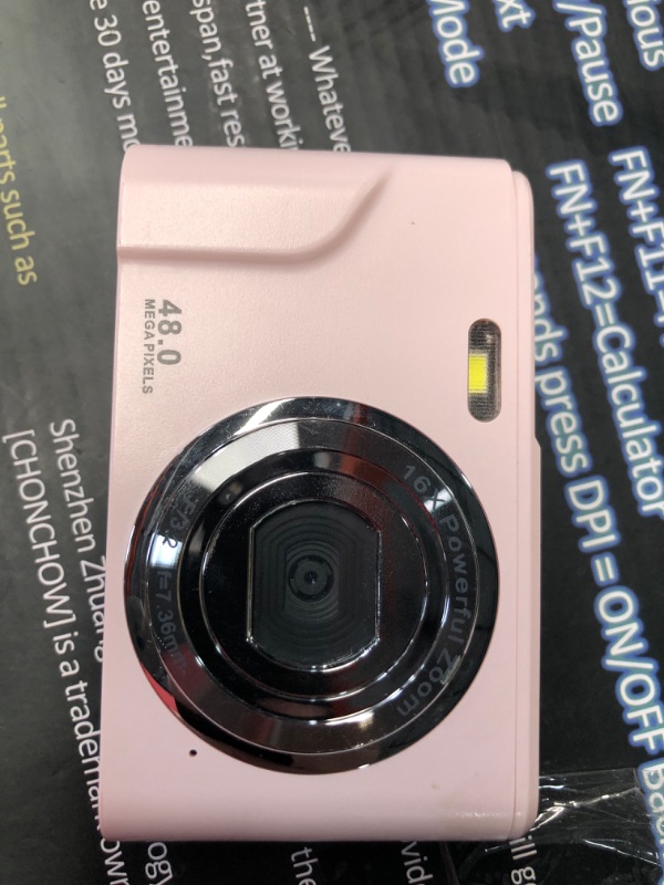 Photo 5 of ***USED - NO BATTERY OR SD CARD - UNABLE TO TEST***
Digital Camera, 1080P HD 2.4 Inch IPS Display Pocket Camera, 16X Zoom Compact Point and Shoot Camera, 48MP Vlogging Camera for Recording Photography, Rechargeable for Teens, Kids