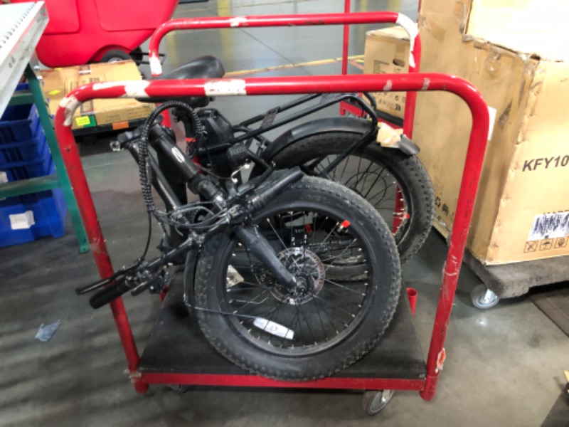 Photo 3 of ***HEAVILY USED AND DIRTY - UNABLE TO TEST***
INVANTI Electric Bike, 20" Fat Tire Step-Thru Electric Bicycle, 900W Peak Motor 45 Miles 20MPH Top Speed, Dual Suspension & 7-Speed Folding Ebike Color:Black Size:20 inch