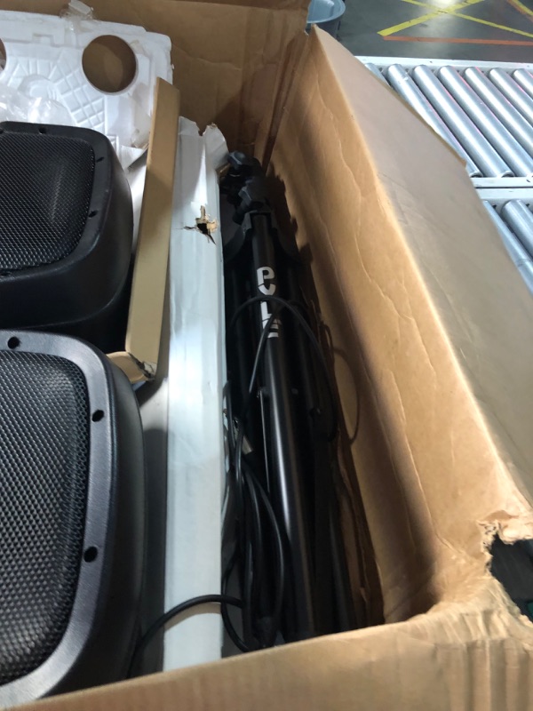 Photo 6 of ***USED - LIKELY MISSING PARTS - UNABLE TO VERIFY FUNCTIONALITY***
Pyle Wireless Portable PA system - 1000W High Powered Bluetooth Compatible Active + Passive Pair Outdoor Sound Speakers w/ USB SD MP3 AUX - 35mm Mount