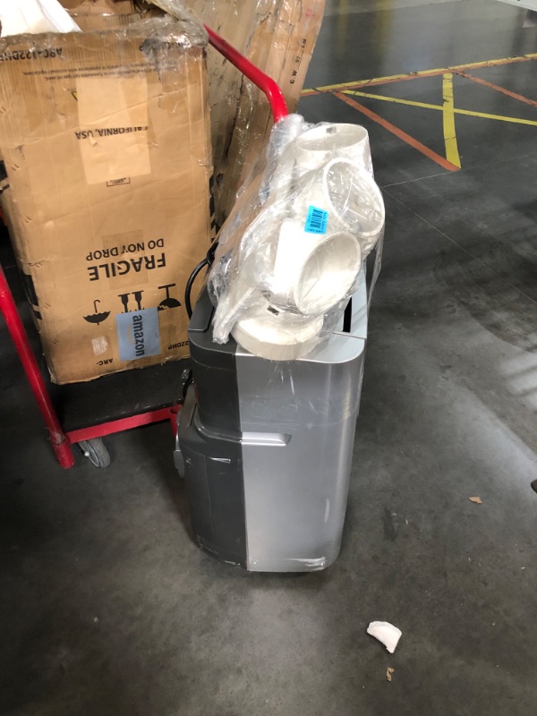 Photo 2 of ***USED - DAMAGED - MISSING PARTS - SEE COMMENTS***
Whynter Portable Air Conditioner 12,000 BTU & Portable Heater with Dual Hose Dehumidifier & Cooling Fan for 400 Sq Ft Rooms, Includes AC Unit Window Kit Elite ARC-122DHP (7,000 BTU SACC), Silver