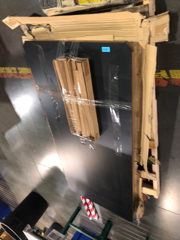 Photo 1 of ***TRUCK/TRAILER PICKUP ONLY - MAJOR DAMAGE - NO PACKAGING - SEE COMMENTS***
Amazonia | Ideal for Patio and Outdoors| Eucalyptus Wood | Outdoor Dining Table, Black/Brown, 85" x 33.5" x 26.2"