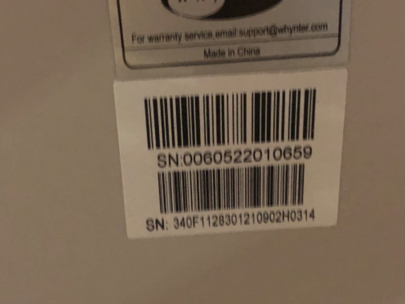 Photo 6 of ***USED - UNTESTED - NO PACKAGING - SEE COMMENTS***
Whynter ARC-148MS 14,000 (10,300 BTU SACC) Portable Air Conditioner with Activated Carbon and SilverShield Filters, up to 500 sq ft, White
