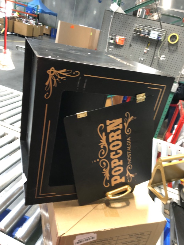 Photo 1 of ***NONREFUNDABLE - THIS SALE FINAL -  PARTS ONLY - SEE COMMENTS***
Nostalgia Popcorn Maker Machine - Professional Cart With 10 Oz Kettle Makes Up to 40 Cups - Vintage Lincoln Popper Popcorn Machine Movie Theater Style - Black