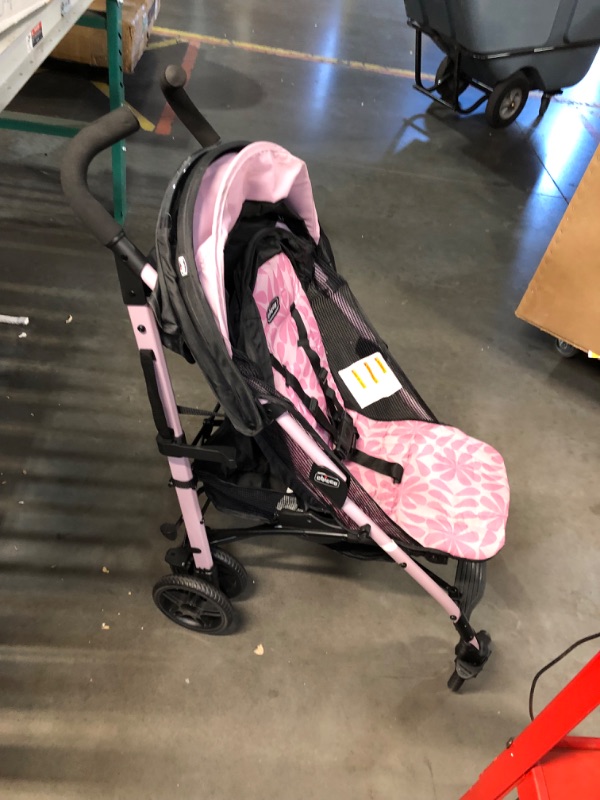 Photo 2 of ***DAMAGED - FRAME BENT - NO PACKAGING - SEE PICTURES***
Chicco Liteway Stroller, Compact Fold Baby Stroller with Canopy, Lightweight Aluminum Frame Umbrella Stroller, for Use with Babies and Toddlers up to 40 lbs. | Petal/Pink