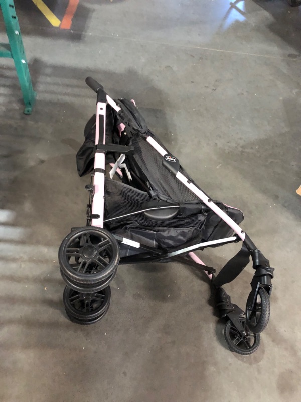 Photo 3 of ***DAMAGED - FRAME BENT - NO PACKAGING - SEE PICTURES***
Chicco Liteway Stroller, Compact Fold Baby Stroller with Canopy, Lightweight Aluminum Frame Umbrella Stroller, for Use with Babies and Toddlers up to 40 lbs. | Petal/Pink