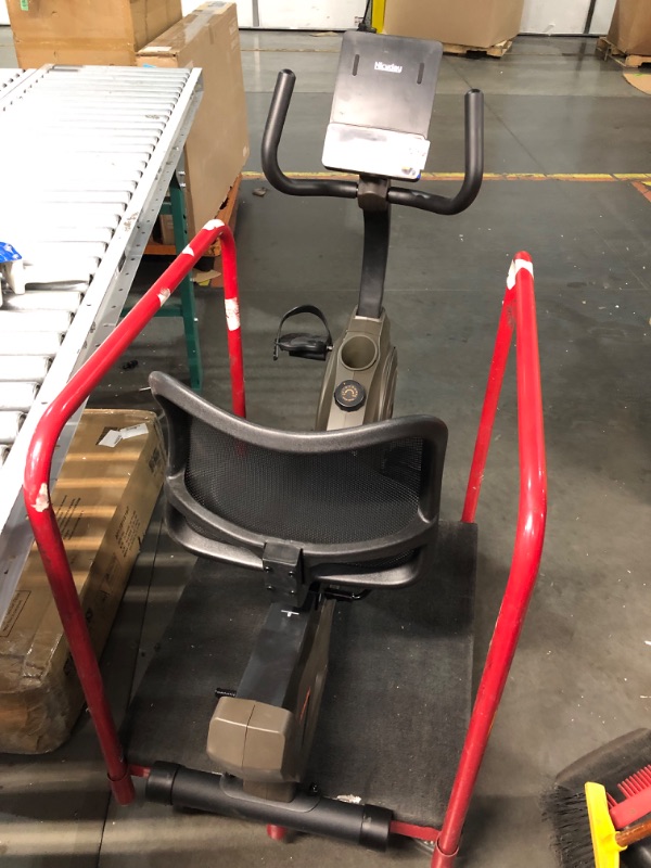 Photo 6 of ***MISSING FRONT SUPPORT - SEE PICTURES - NO PACKAGING - OTHER PARTS LIKELY MISSING***
Niceday Recumbent Exercise Bike, Recumbent Bike for Home, Recumbent Stationary Bike 400LBS Weight Capacity, Magnetic Recumbent Bike with Smart APP, LCD Monitor, Heart R