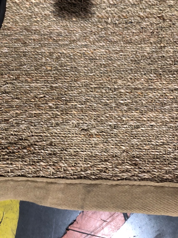 Photo 4 of ***USED - DIRTY - NO PACKAGING***
Cloth Jute Rug, 4 Foot Wide, Beige/Brown