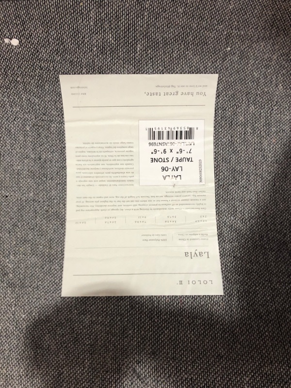 Photo 1 of ***USED - DIRTY - NO PACKAGING***
Loloi Layla 7'-6" x 9'-6" Area Rug in Taupe/Stone - Thick Area Rug, Soft Area Rug with, Vintage Inspired Distressed Design, Low Pile, Non-Shedding, Easy Clean, Durable Living Room Rug