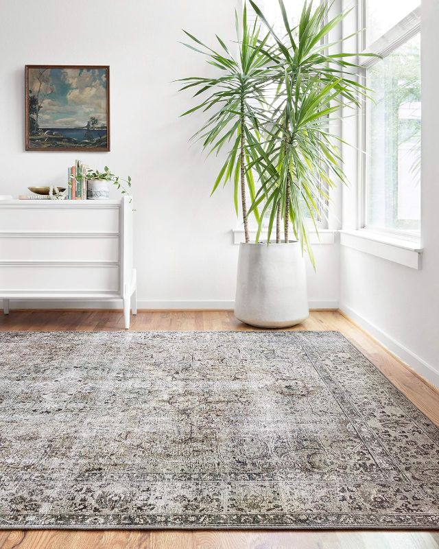 Photo 1 of ***USED - DIRTY - NO PACKAGING***
Loloi Layla 7'-6" x 9'-6" Area Rug in Taupe/Stone - Thick Area Rug, Soft Area Rug with, Vintage Inspired Distressed Design, Low Pile, Non-Shedding, Easy Clean, Durable Living Room Rug