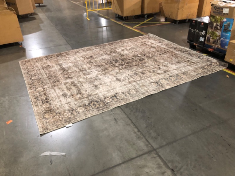 Photo 4 of ***USED - DIRTY - NO PACKAGING***
Loloi Magnolia Home by Joanna Gaines Sinclair Collection SIN-01 Pebble/Taupe 8'-6" x 11'-6", .25" Pile Height, Machine Washable, Area Rug