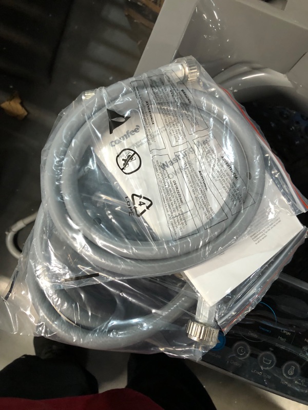 Photo 1 of ***DAMAGED - BROKEN FOOT - SEE PICTURES - POWERS ON - UNABLE TO TEST FURTHER - LIKELY MISSING PARTS - NO PACKAGING***
COMFEE’ 1.6 CU.FT Portable Washing Machine, 11lbs Capacity Fully Automatic Compact Washer with Wheels, 6 Wash Programs Laundry Washer wit