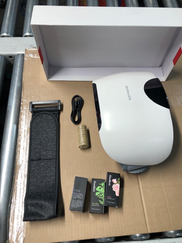 Photo 1 of Electric Abdominal Cellulite Massager, Bian Stone Tummy Kneading Instrument for Flattening Belly, Alleviates Discomfort Caused by Problems Like Indigestion, Gas, Constipation, or Period Cramps (White)