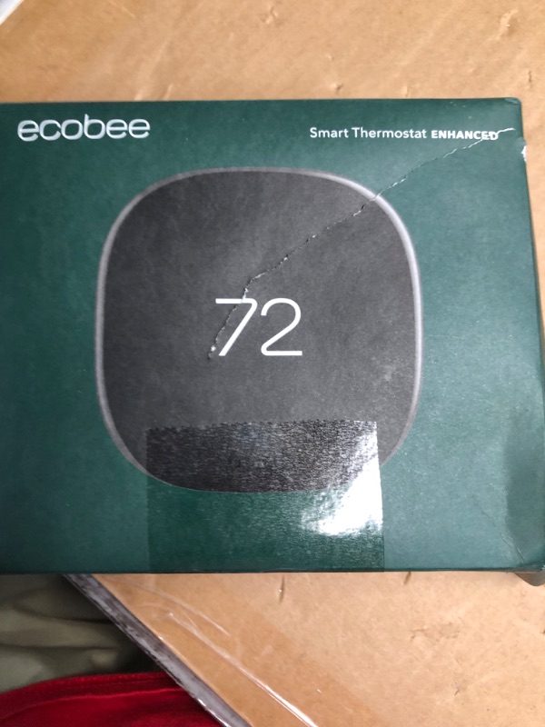 Photo 3 of **MAJOR DAMAGE READ NOTES**
ecobee3 Lite Smart Thermostat - Programmable Wifi Thermostat - Works with Siri, Alexa, Google Assistant - Energy Star Certified - DIY Install, Black