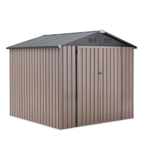 Photo 1 of ** BOX 1OF 1 AND 2 OF 2*
AECOJOY 7 ft. W x 7 ft. D Metal Shed with Single Lockable Door (49 sq. ft. )