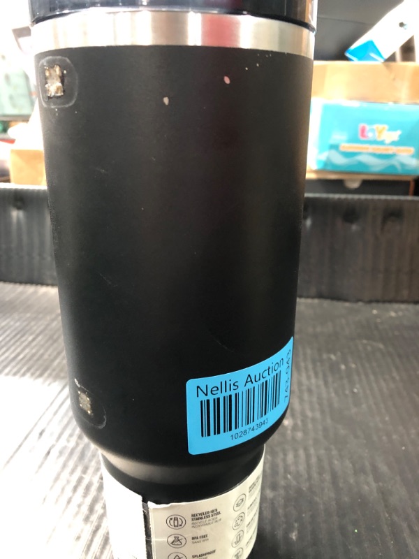 Photo 5 of ***DAMAGED**MISSING HANDLE& STRAW*** Stanley Quencher H2.0 FlowState Stainless Steel Vacuum Insulated Tumbler with Lid and Straw for Water, Iced Tea or Coffee, Smoothie and More, Black 2.0, 40oz
***STOCK PHOTO REFERENCE ONLY***