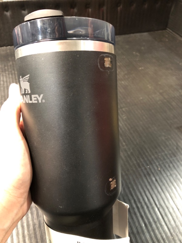 Photo 3 of ***DAMAGED**MISSING HANDLE& STRAW*** Stanley Quencher H2.0 FlowState Stainless Steel Vacuum Insulated Tumbler with Lid and Straw for Water, Iced Tea or Coffee, Smoothie and More, Black 2.0, 40oz
***STOCK PHOTO REFERENCE ONLY***