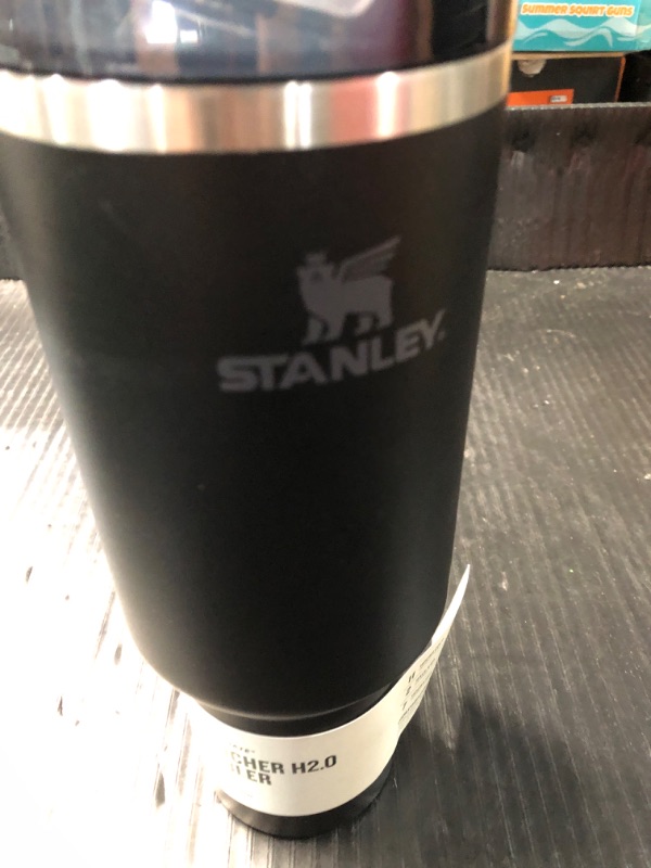 Photo 2 of ***DAMAGED**MISSING HANDLE& STRAW*** Stanley Quencher H2.0 FlowState Stainless Steel Vacuum Insulated Tumbler with Lid and Straw for Water, Iced Tea or Coffee, Smoothie and More, Black 2.0, 40oz
***STOCK PHOTO REFERENCE ONLY***