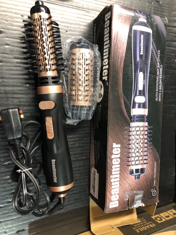 Photo 3 of ***USED - LIKELY MISSING PARTS - UNABLE TO VERIFY FUNCTIONALITY***
Beautimeter Hair Dryer Brush, 3-in-1 Round Hot Air Spin Brush Kit for Styling and Frizz Control, Negative Ionic Blow Hair Dryer