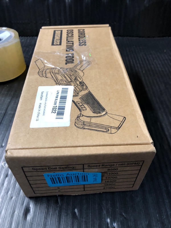 Photo 1 of ***STOCK PHOTO REFERENCE ONLY***only the tools no accessories**Oscillating Multi Tool for Dewalt 20V Max Battery: Cordless Oscillating Tool - 6 Variable Speed 21000 OPM | Brushless Motor | Woodcutting Blades and Sanding Pad with Sheets | Tool Only
