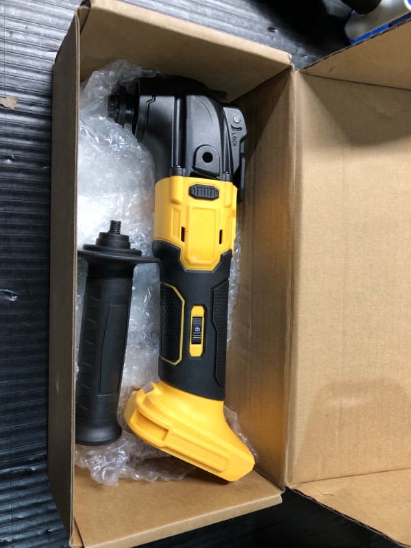 Photo 2 of ***STOCK PHOTO REFERENCE ONLY***only the tools no accessories**Oscillating Multi Tool for Dewalt 20V Max Battery: Cordless Oscillating Tool - 6 Variable Speed 21000 OPM | Brushless Motor | Woodcutting Blades and Sanding Pad with Sheets | Tool Only