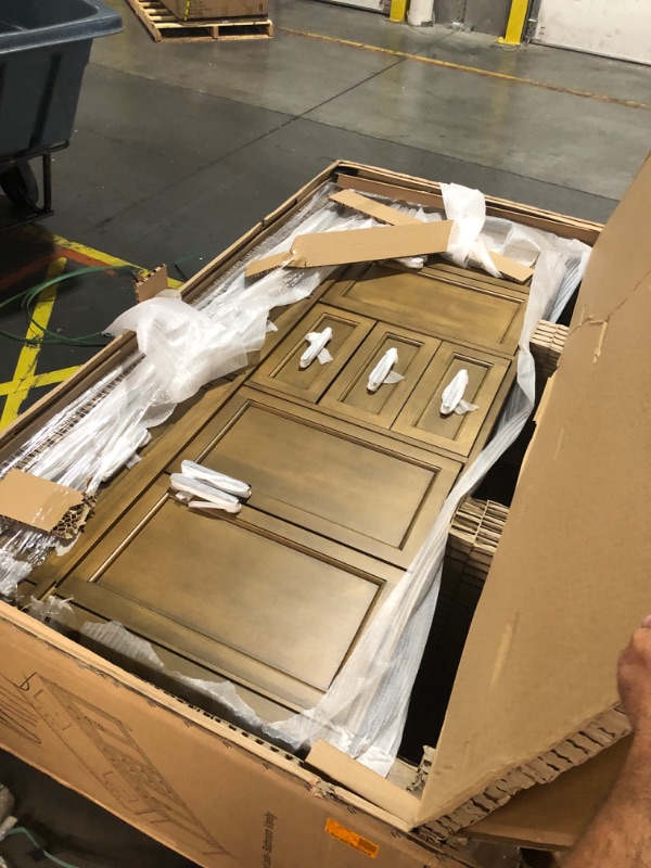 Photo 1 of ***  TRUCK/TRAILER PICKUP ONLY***Caville 72 in. W x 22 in. D x 34 in. H Double Sink Bath Vanity in Almond