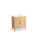 Photo 1 of ***FACTORY SEALED***Hadron 30 in. W x 20 in. D x 36 in. H Single Sink Freestanding Bath Vanity in Light Oak with Quartz Top