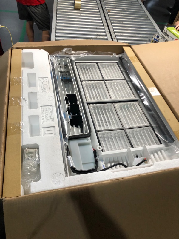 Photo 2 of ***FACTORY SEALED. OPENED TO INSPECT***
LG 14000 BTU Smart Wi-Fi Enabled Window Air Conditioner with 4-Way Air Deflection, Thermostat Control, Cools 700 Square Feet for Bedroom, Living Room and Apartment White 14000 BTU