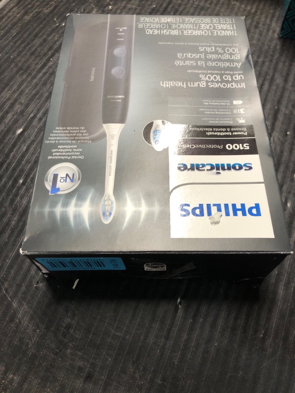 Photo 5 of (READ FULL POST) Philips Sonicare ProtectiveClean 5100 Gum Health, Rechargeable Electric Power Toothbrush, Black, HX6850/60 1 Count (Pack of 1) Black