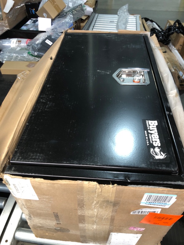 Photo 4 of ** DENTED/SCRATCHED** Buyers Products 1702305 Black Steel Underbody Truck Box With Lockable T-Handle Latch, 18 x 18 x 36 Inch, Made In the USA, Tool Box for Bed of Truck, Tool Chest For Storage & Organization