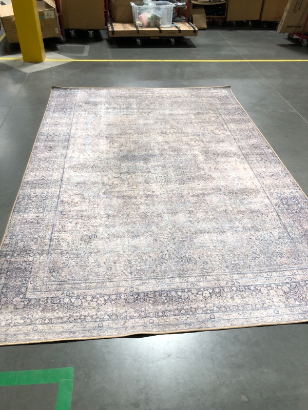 Photo 1 of ** HAS BEEN OPENED** Loloi II Wynter Collection WYN-03 Silver / Charcoal 8'-6" x 11'-6", .13" Thick, Area Rug, Soft, Durable, Printed, Vintage Inspired, Low Pile, Non-Shedding, Easy Clean, Living Room Rug