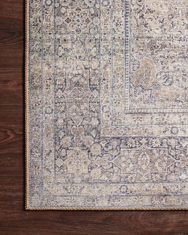 Photo 1 of (READ FULL POST) Loloi II Wynter Collection WYN-03 Silver / Charcoal 8'-6" x 11'-6", .13" Thick, Area Rug, Soft, Durable, Printed, Vintage Inspired, Low Pile, Non-Shedding, Easy Clean, Living Room Rug