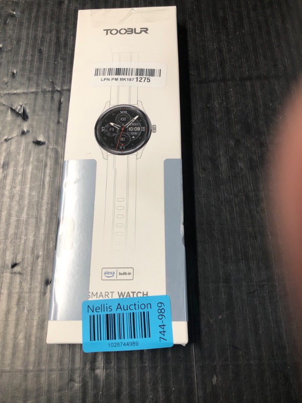 Photo 4 of ** FACTORY SEALED OPENED TO INSPECT** TOOBUR Smart Watch Men with Metal Bezel, Answer Make Call/Heart Rate/Step Counter/Sleep Tracker/100 Sports for Run/Alexa Built-in, IP68 Waterproof Swim, Fitness Sport Watch Compatible Android iOS