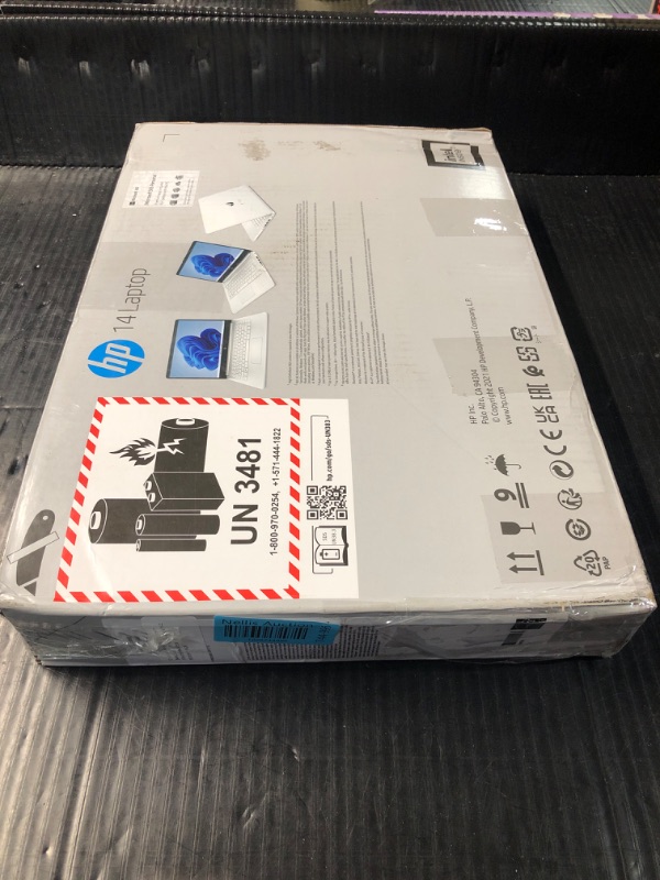 Photo 1 of ** DOESNT TURN ON MIGHT NEED CHARGED, NO POWER CORD** HP Newest 14" Ultral Light Laptop for Students and Business, Intel Quad-Core N4120, 8GB RAM, 192GB Storage(64GB eMMC+128GB Micro SD), 1 Year Office 365, Webcam, HDMI, WiFi, USB-A&C, Win 11 S
