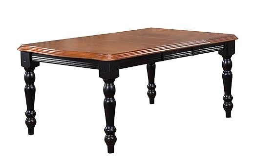 Photo 1 of ***STOCK PHOTO REFERENCE ONLY***
Sunset Trading Black Cherry Selections Dining Table, Two Size | Extension Leaf, Distressed Antique rub
