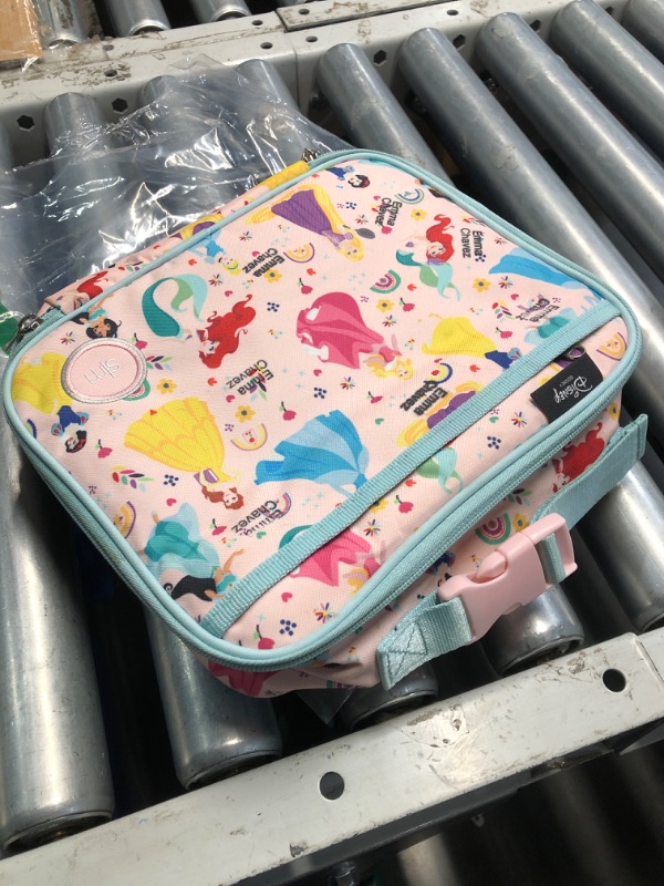 Photo 3 of **MINOR DAMAGE STAINS**
Simple Modern Disney Kids Lunch Box for School | Reusable Insulated Lunch Bag for Toddler, Girl, and Boy | Meal Containers with Exterior & Interior Pockets | Hadley Collection | Princess Rainbows