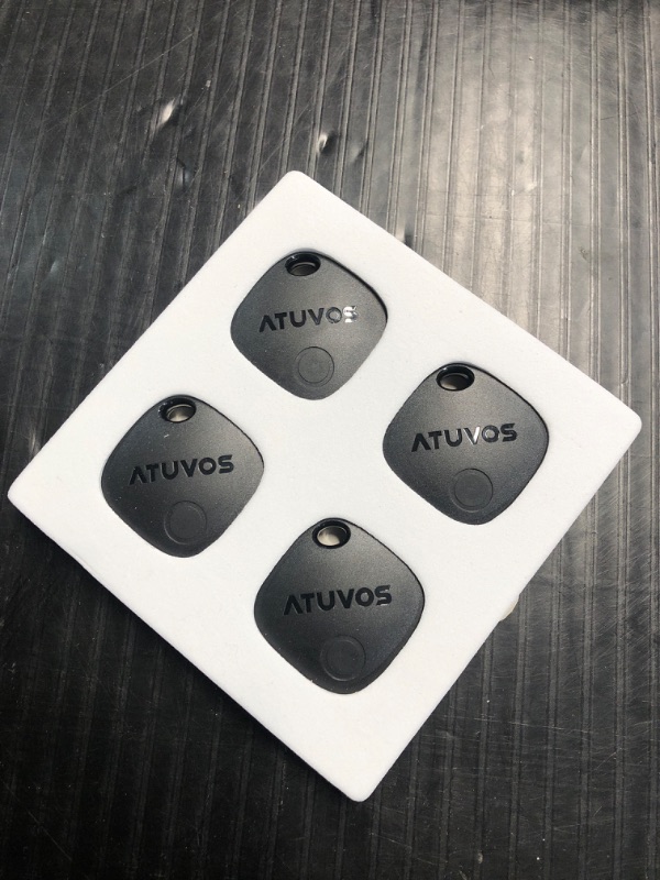 Photo 2 of (IPHONES ONLY) ATUVOS Luggage Tracker Tag 4 Pack