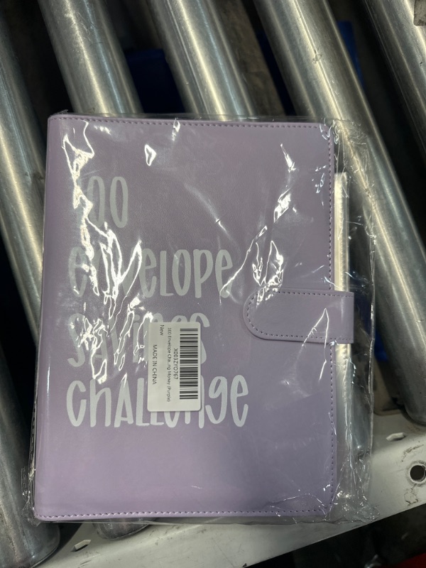 Photo 2 of 100 Envelope Challenge Binder, Easy and Fun Way to Save $5,050, Savings Challenges Binder,Budget Binder with Cash Envelopes, Suitable for Budgeting Planner & Saving Money (Purple)