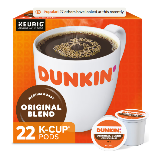 Photo 1 of (NON-REFUNDABLE) READ NOTES
Dunkin' Original Blend Medium Roast Coffee, 22 Count (Pack of 1)