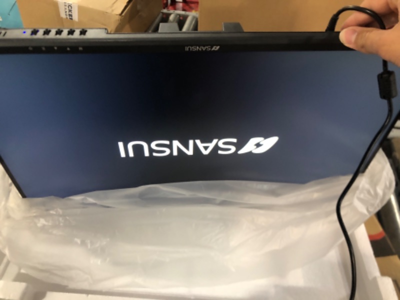 Photo 3 of SANSUI Monitor 24 inch 100Hz IPS USB Type-C FHD 1080P Computer Display Built-in Speakers HDMI DP HDR10 Game RTS/FPS Tilt Adjustable for Working and Gaming (ES-24X3 Type-C Cable & HDMI Cable Included) 100Hz IPS Monitor 24 inch