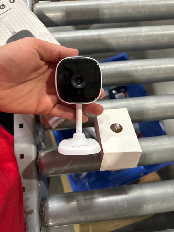 Photo 2 of **USED**WiFi Indoor Camera for Home Security, 24/7 Recording Camera for Office/House/Apartment Surveillance,SD Card/Cloud Storage, 2-Way Audio,Night Vision,AI Detection, Alexa/Google Assistant Supported