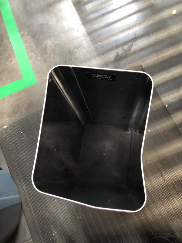 Photo 3 of ***DAMAGED - BENT - LID MISSING - SEE PICTURES - NO PACKAGING***
iTouchless 13 Gallon Touchless Sensor Trash Can with AbsorbX Odor Control System, Stainless Steel, Extra-Wide Lid Opening Kitchen Garbage Bin, Silver Silver, Sensor 13 Gallon