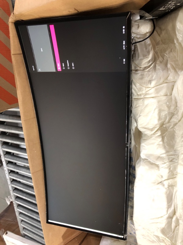 Photo 2 of **DAMAGED SEE NOTES**LG 34WN80C-B UltraWide Monitor 34” 21:9 Curved WQHD (3440 x 1440) IPS Display, USB Type-C (60W PD) , sRGB 99% Color Gamut, 3-Side Virtually Borderless Design, Tilt/Height Adjustable Stand - Black