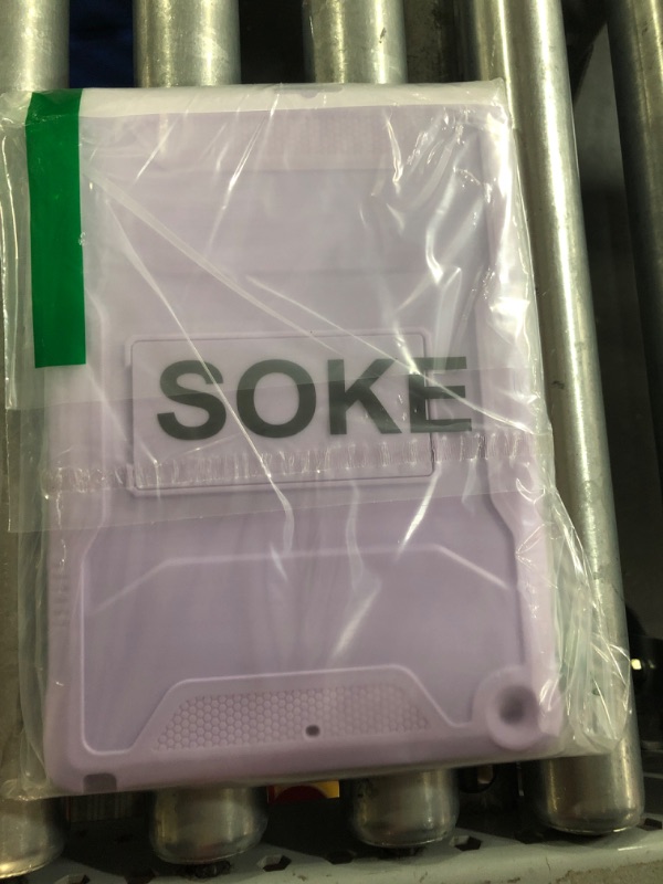 Photo 2 of Soke Case for iPad 9th/8th/7th Generation 10.2-Inch (2021/2020/2019 Release), with Built-in Screen Protector and Kickstand, Rugged Full Body Protective Cover for Apple iPad 10.2 Inch - Violet