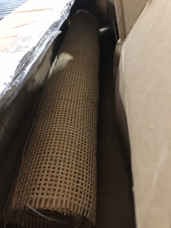 Photo 1 of Cane Rattan Webbing Roll, 3.28ft x 15.7inch Woven Open Rattan Mesh Natural Rattan Webbing for Caning Projects Square Hollow Wide Rattan for DIY Crafts Cabinet Chair Furniture 15.8inch