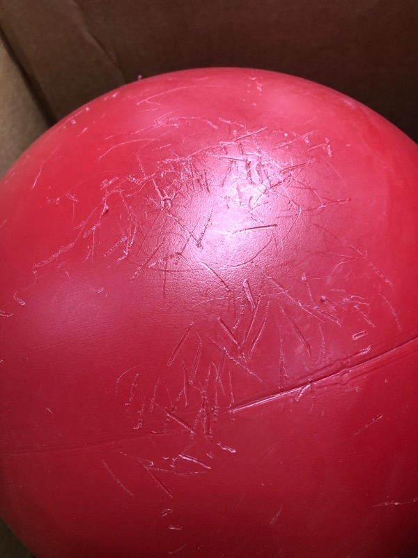 Photo 3 of (see images for damage)Red Indestructible 14 inch Pet Play Ball 