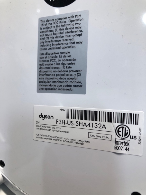 Photo 4 of **FUNCTIONAL TESTED**
Dyson Pure Hot+Cool Link™ Purifier Heater Fan HP02 Purifier HP02